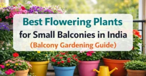 best flowering plants for small balconies in India