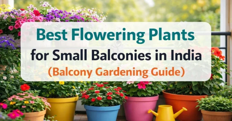 best flowering plants for small balconies in India