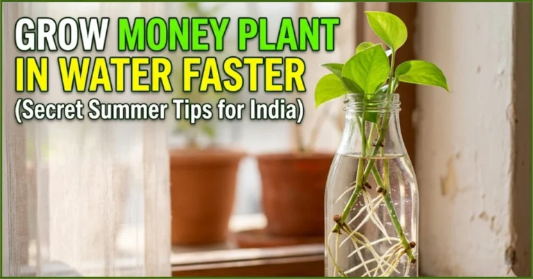 How to grow Money Plant in water faster (Secret summer tips for India)