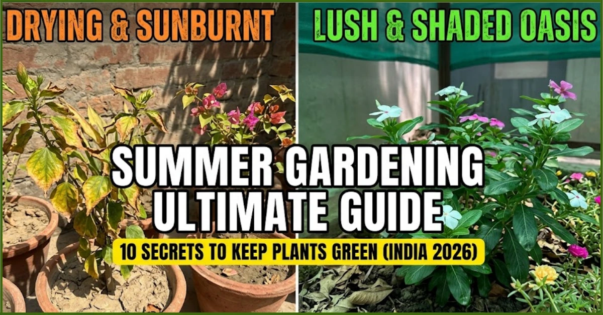 Summer gardening tips for beginners India: 10 secrets to keep plants green in hot weather (India Guide)