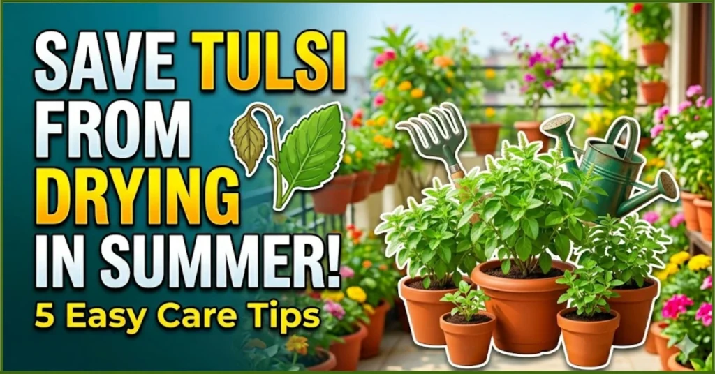How to Save Tulsi from Drying in Summer: 5 Best Care Tips